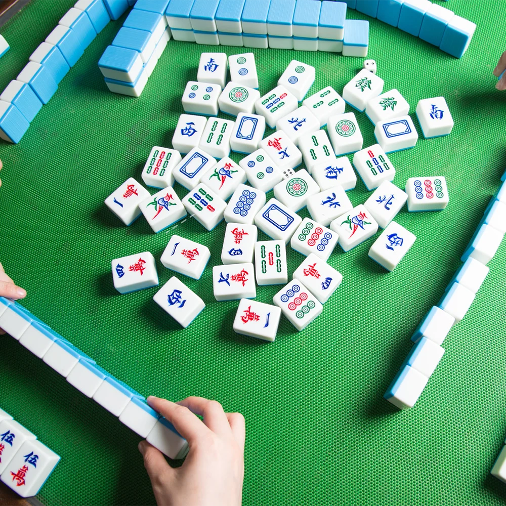 Mahjong-spel.