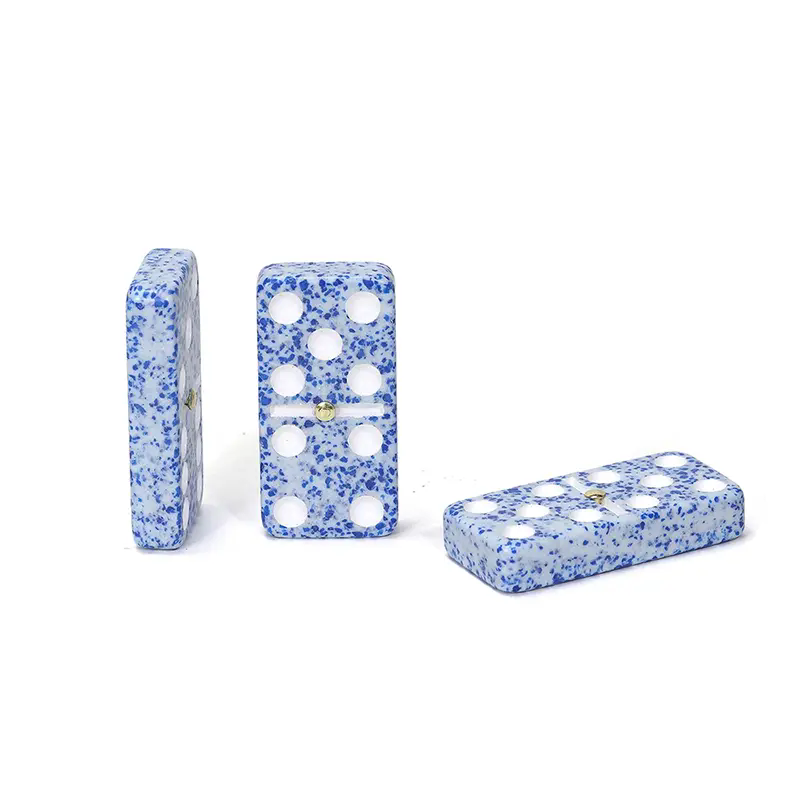 ​Double 6 Marble Domino: een klassiek bordspel dat ambachtelijke textuur en strategisch plezier combineert