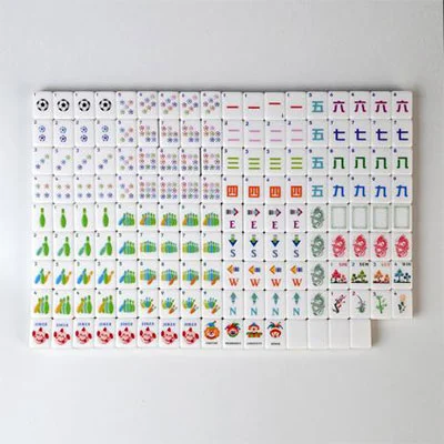Emerald Green Crystal Clear Acrylic Mahjong Tiles