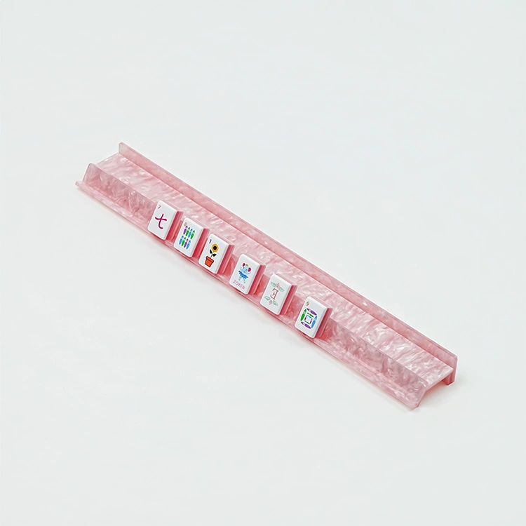 Glinsterende parelmoer acryl magnetische Mahjong-rekken